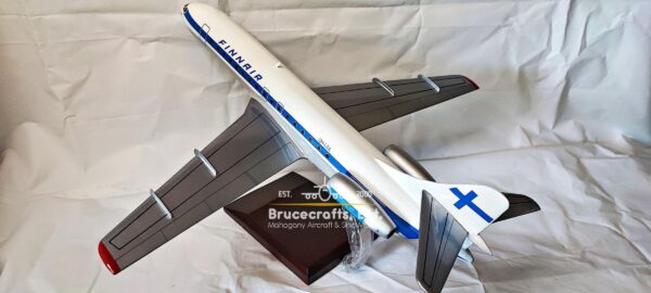 Sud Aviation Super Caravelle Finnair Aircraft with detailed craftsmanship.